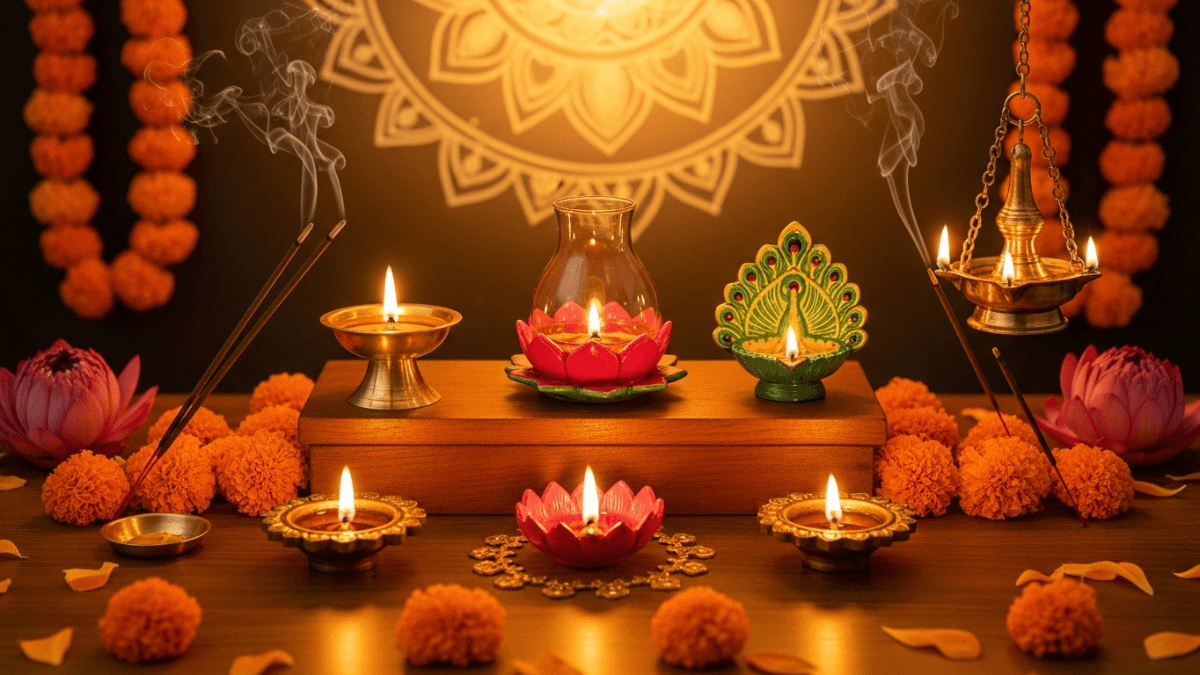 spiritual diya lamp 