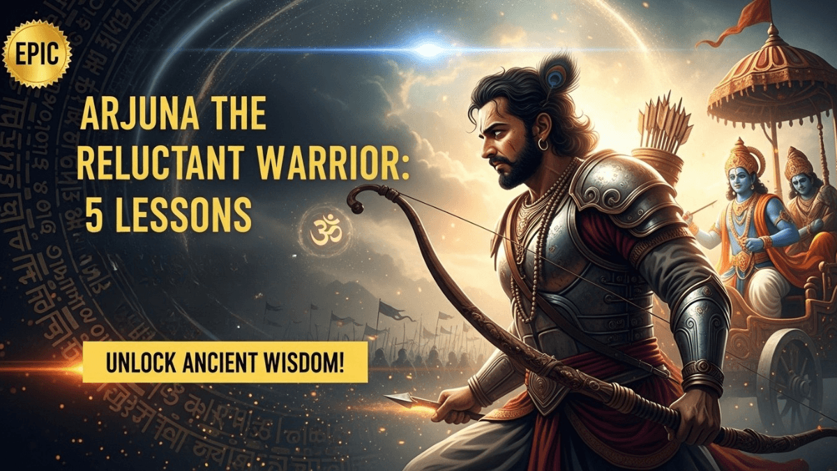 Arjuna the reluctant warrior on the battlefield