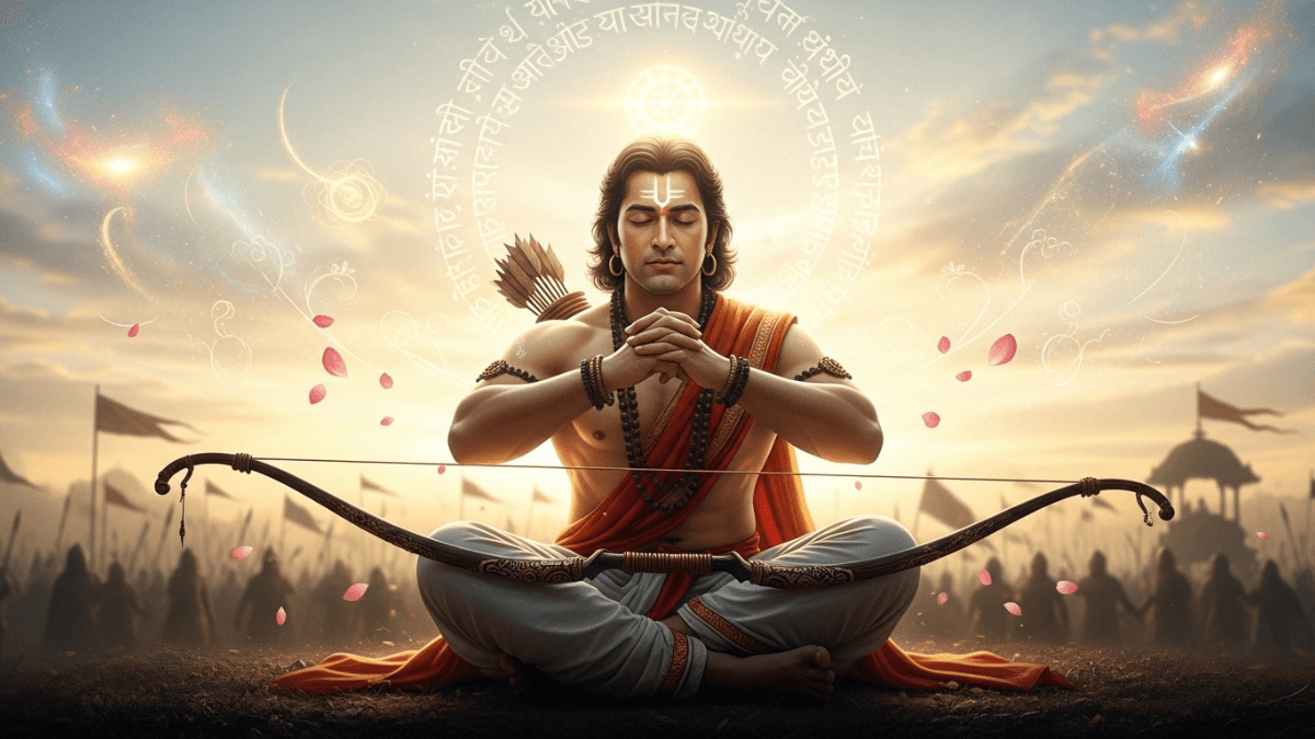 Arjuna the reluctant warrior on the battlefield